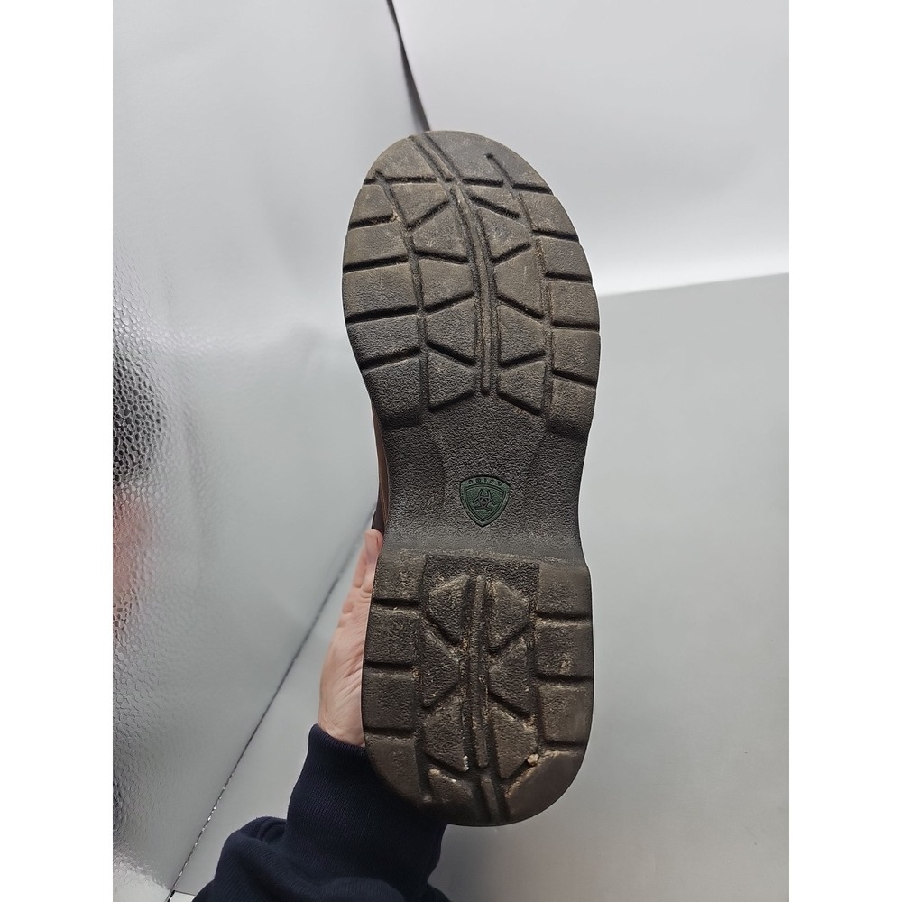 Ariat Traverse Shoes Womens Size 10B Western‎ Brown Slip On 4LR Comfort Workwear - Picture 6 of 8